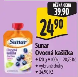 Albert Sunar ovocná kašíčka nabídka
