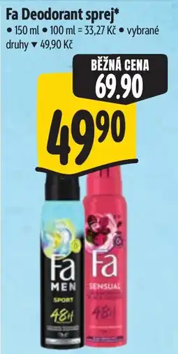 Albert Fa deodorant sprej nabídka
