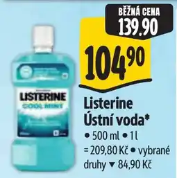 Albert Listerine ústní voda nabídka