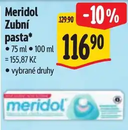Albert Meridol zubní pasta nabídka