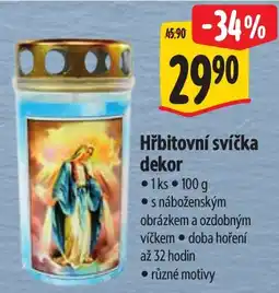 Albert Hřbitovní svíčka dekor nabídka
