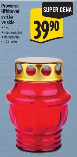 Albert Provence hřbitovní svíčka ve skle nabídka