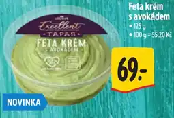 Albert Excellent Tapas Feta krém s avokádem nabídka