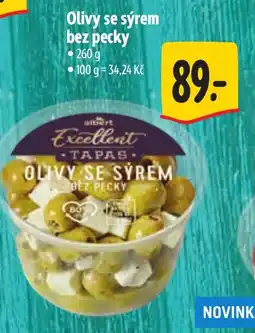 Albert albert excellent tapas olivy se sýrem bez pecky nabídka