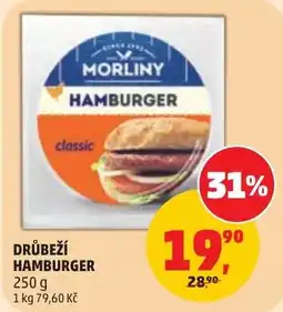 Penny Market Morliny hamburger classic nabídka