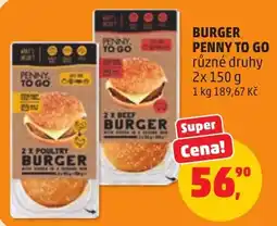 Penny Market Penny to go burger nabídka