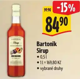 Albert Bartonik Sirup nabídka
