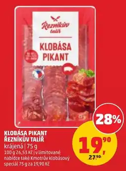 Penny Market Reznikuv talir klobasa pikant nabídka
