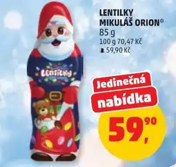 Penny Market Lentilky Mikuláš Orion nabídka