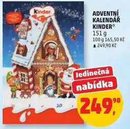 Penny Market Kinder adventní kalendář nabídka