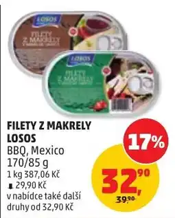 Penny Market Losos filety z makrely BBQ nabídka