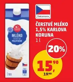 Penny Market Čerstvé mléko nabídka