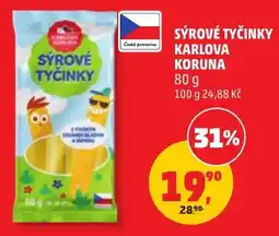 Penny Market Karlová koruna sýrové tyčinky nabídka