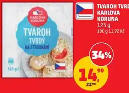 Penny Market Karlová Koruna Tvaroh tvrdý na strouhání nabídka