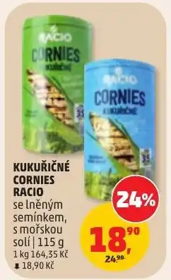 Penny Market Racio kukuríčné cornies nabídka