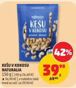 Penny Market Naturalia kešu v kokosu nabídka