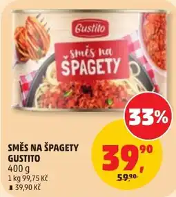 Penny Market Gustito směs na špagety nabídka