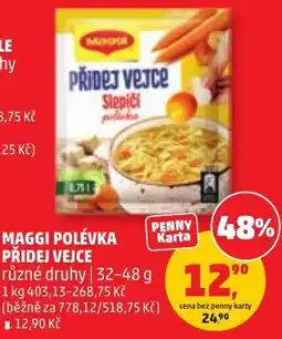 Penny Market Maggi polévka přídej vejce nabídka