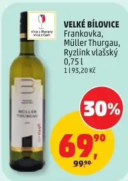 Penny Market Müller Thurgau nabídka