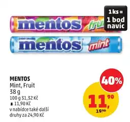 Penny Market Mentos Mint, Fruit nabídka