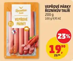 Penny Market Reznikov talíř vepřové párky nabídka