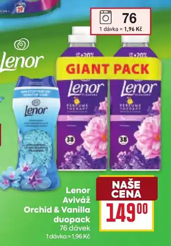 Lenor Aviváž Orchid & Vanilla duopack