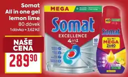 Billa Somat all in one gel lemon lime nabídka