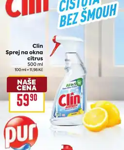 Billa Clin sprej na okna citrus nabídka