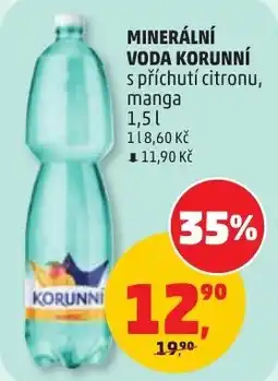 Penny Market Korunní voda s příchutí citronu, manga nabídka