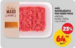 Penny Market Dobré Maso směs rozmělněných mas vepřové, hovězí nabídka