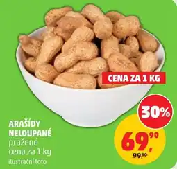 Penny Market Arašídy neloupané pražené nabídka