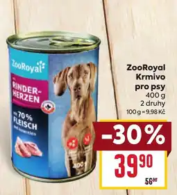 Billa ZooRoyal krmivo pro psy nabídka
