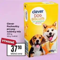 Billa Clever pochoutky pro psy sušenky mix nabídka