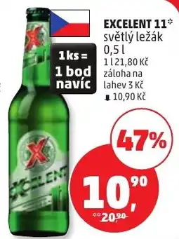 Penny Market Excellent světlý ležák nabídka