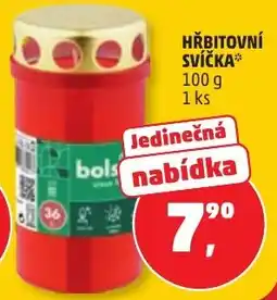 Penny Market Bols hřbitovní svíčka nabídka