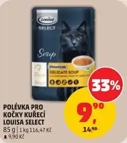 Penny Market Louisa select polévka pro kočky kurečí nabídka