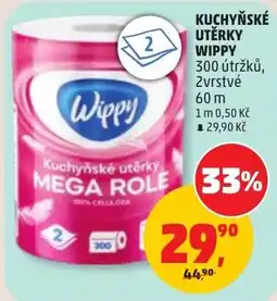 Penny Market Wippy kuchyňské utěrky mega role nabídka