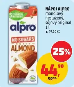 Penny Market Alpro mandlový neslazený, sójový original nabídka