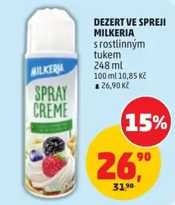 Penny Market Milkeria spray creme s rostlinnym tukem nabídka