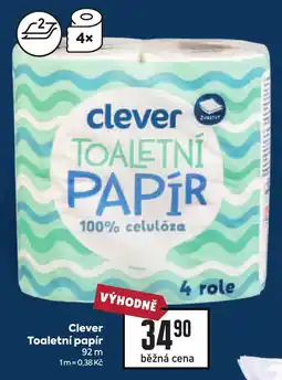 Billa Clever toaletní papír nabídka