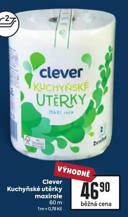 Billa Clever kuchyňské utěrky maxirole nabídka