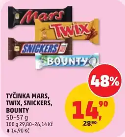 Penny Market Tyčinka mars, twix, snickers, bounty nabídka