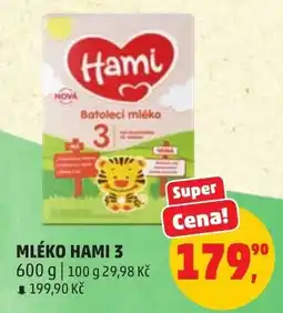 Penny Market Hami mléko 3 nabídka