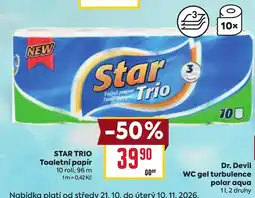 Billa Star trio toaletní papír nabídka