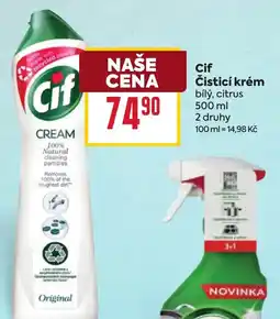 Billa Cif čistící krém bílý citrus nabídka