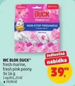 Penny Market Duck wc blok fresh marine, fresh pink peony nabídka