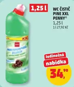 Penny Market Penny wc čistič pine xxl nabídka