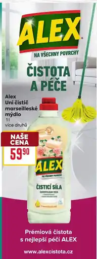 Billa Alex Uni čistič marseilské mýdlo nabídka