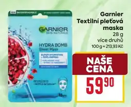 Billa Garnier Textilní pleťová maska nabídka