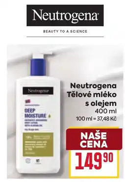 Billa Neutrogena tělové mléko s olejem nabídka